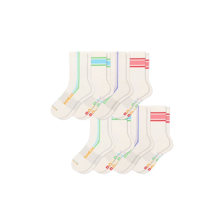 Pride Half Calf Sock 8-Pack - Easy Studio Support