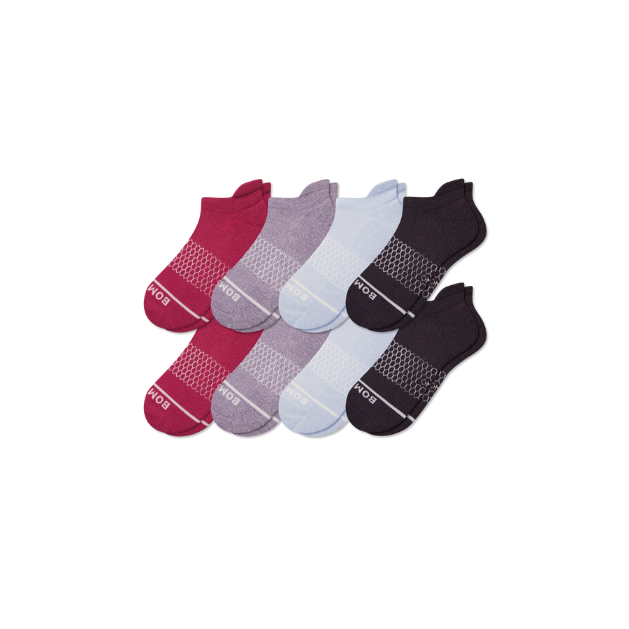 Women's Merino Wool Blend Ankle Sock 8-Pack - Outdoor Run Comfort