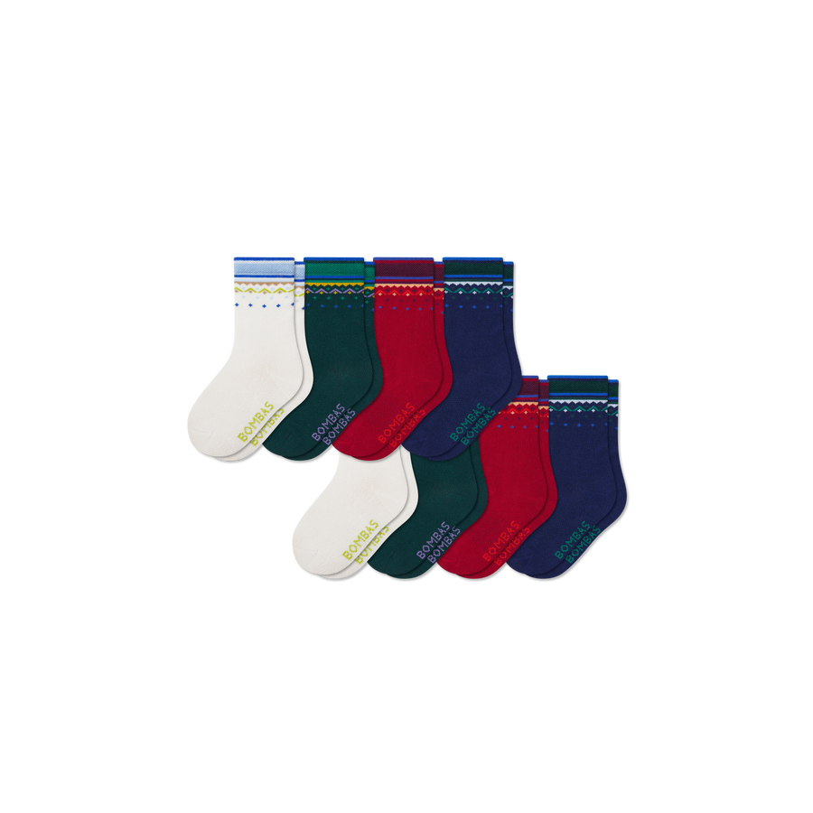 Junior Lightweight Calf Sock 8-Pack - Weekend Shift Cushion