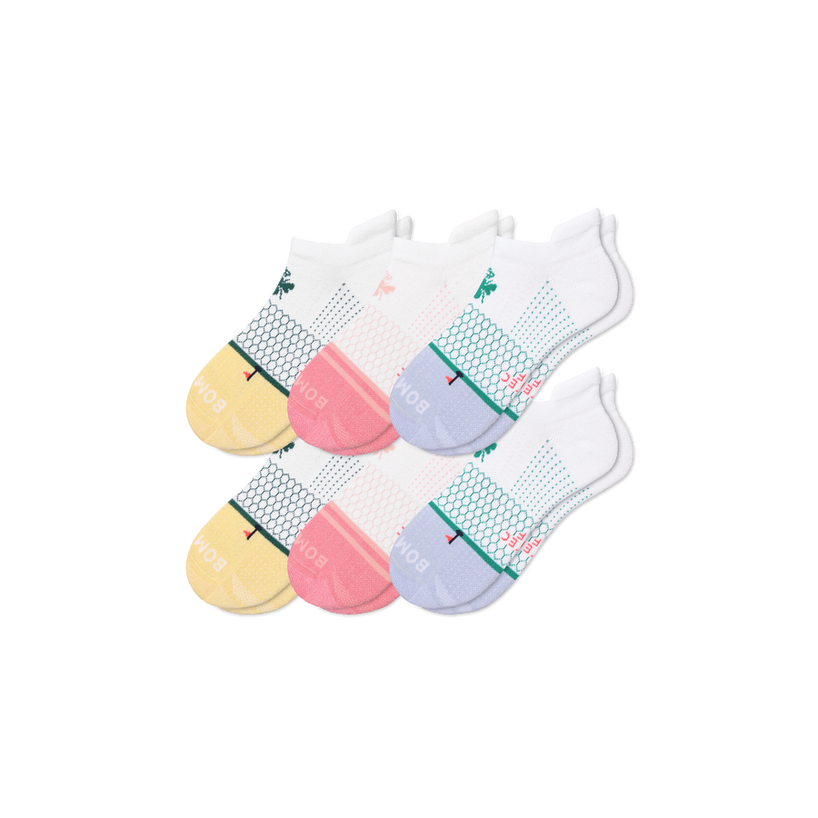 Women's Golf Ankle Sock 6-Pack - Smooth Court Support