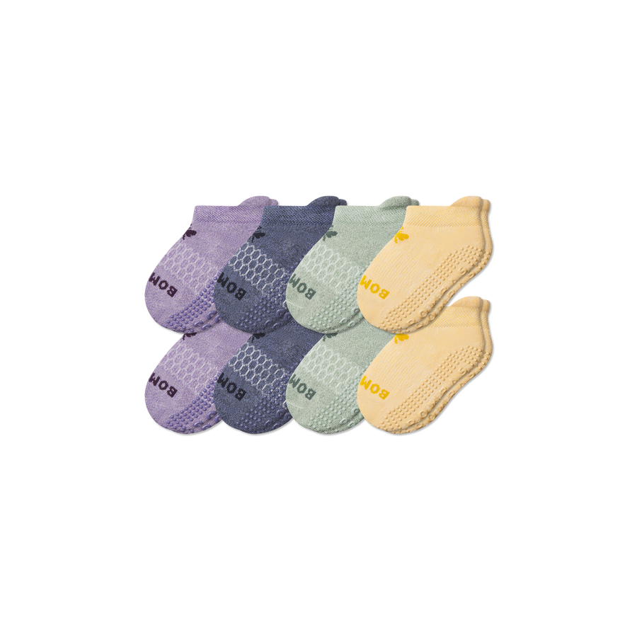 Toddler Gripper Ankle Sock 8-Pack - Easy Comfort