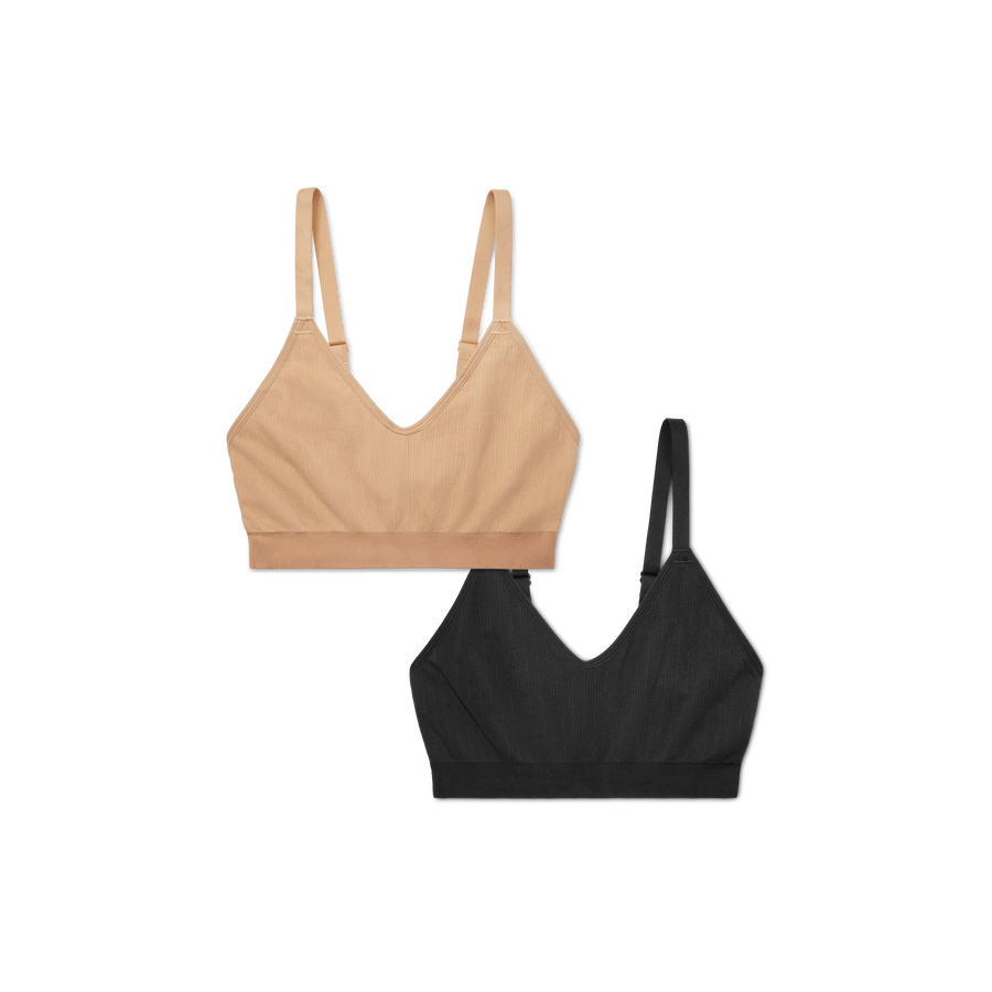 Women's Seamless Scoop Bralette 2-Pack - Stretch Lounge Shape