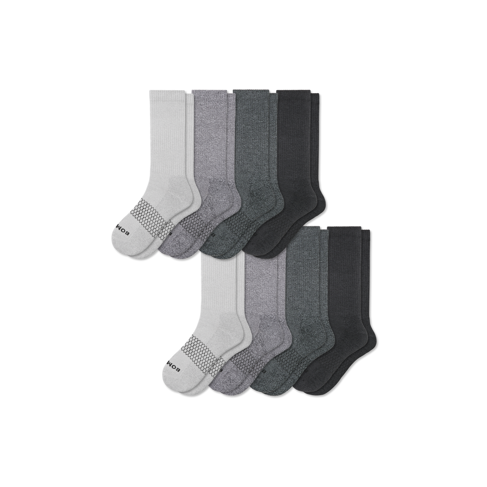 Marl Calf Sock 8-Pack - Shades Mix L