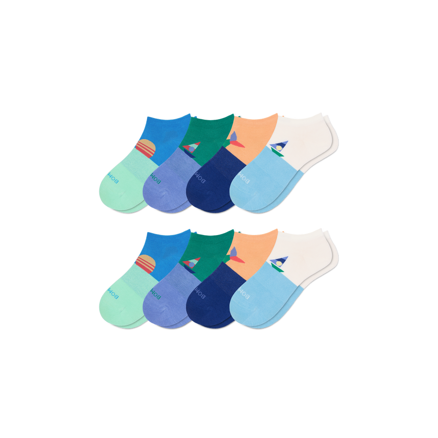 Youth Lightweight Ankle Sock 8-Pack - Active Trail Cushion