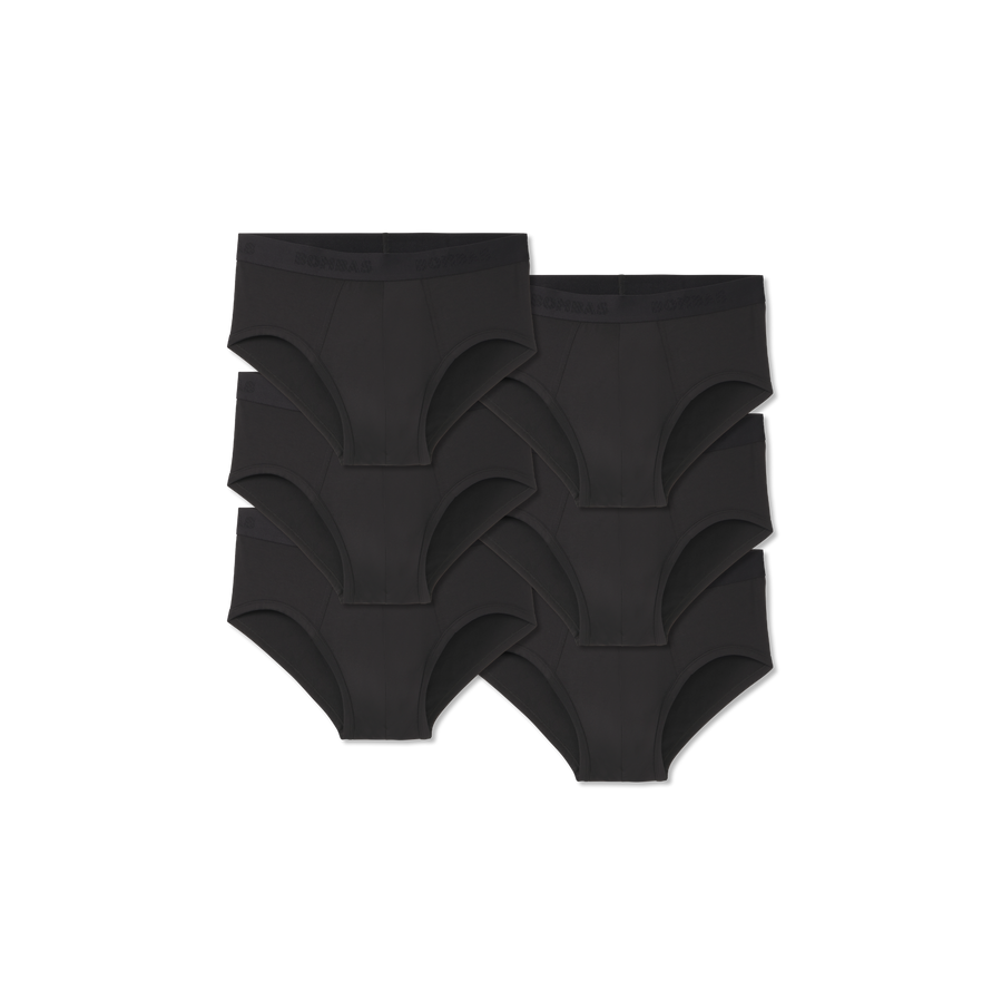 Men's Cotton Modal Blend Flyless Brief 6-Pack - Clean Comfort Layer