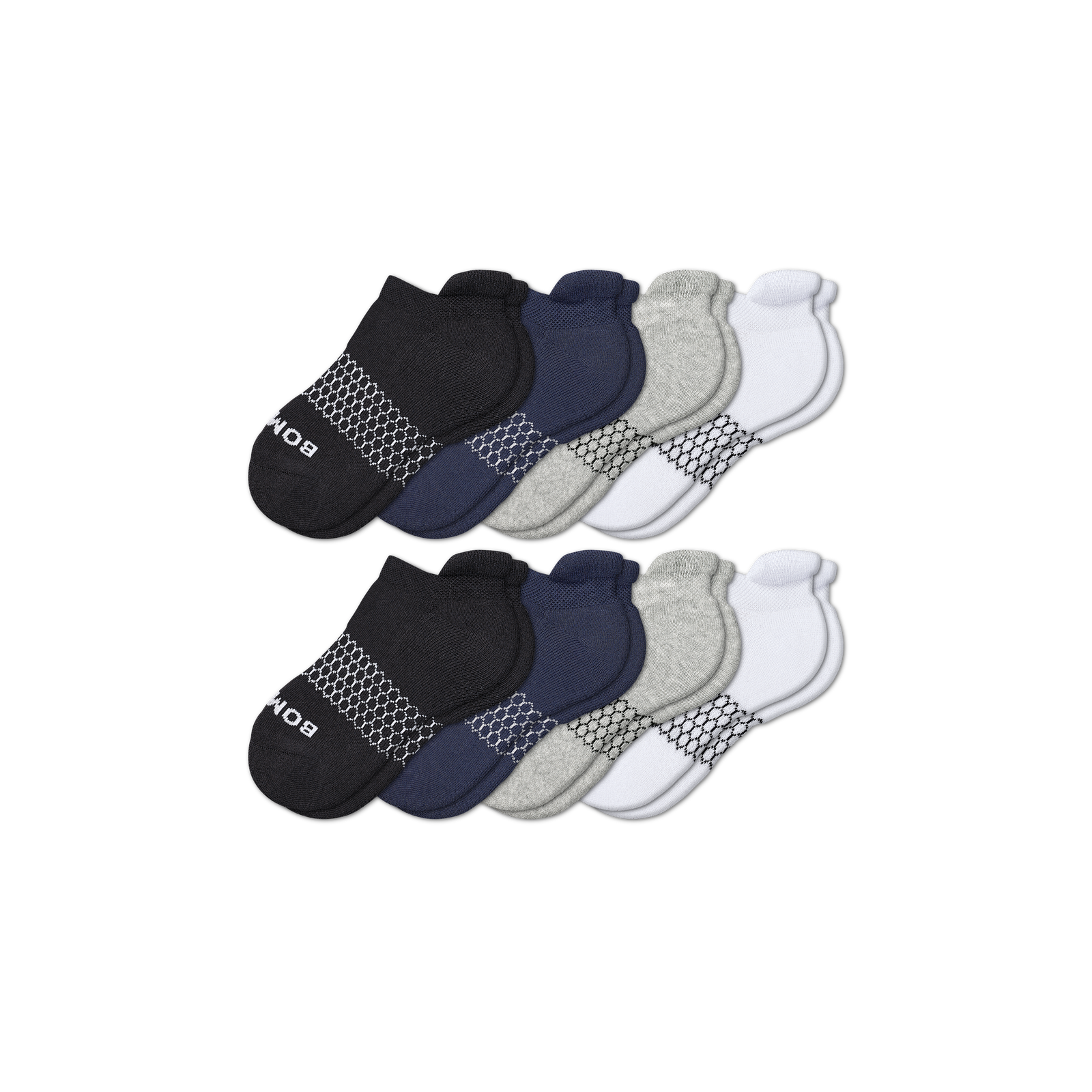 Youth Ankle Sock 8-Pack - solids-mix - 22
