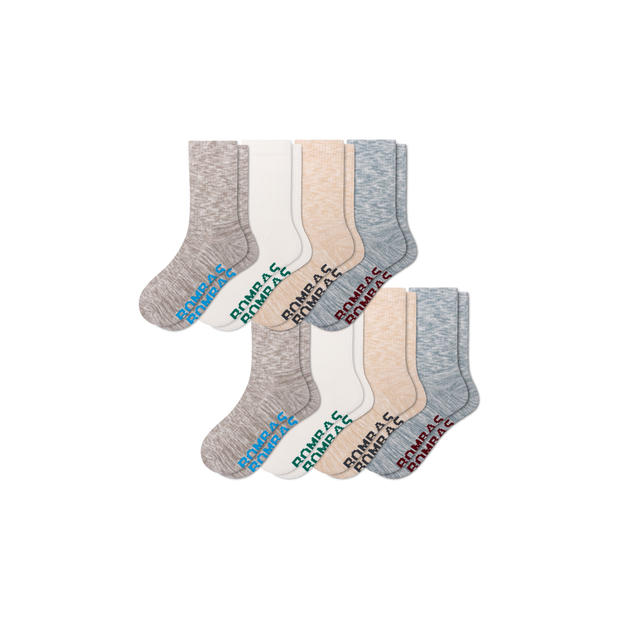 Men's Summer Ragg Half Calf Sock 8-Pack - Smooth Run Support
