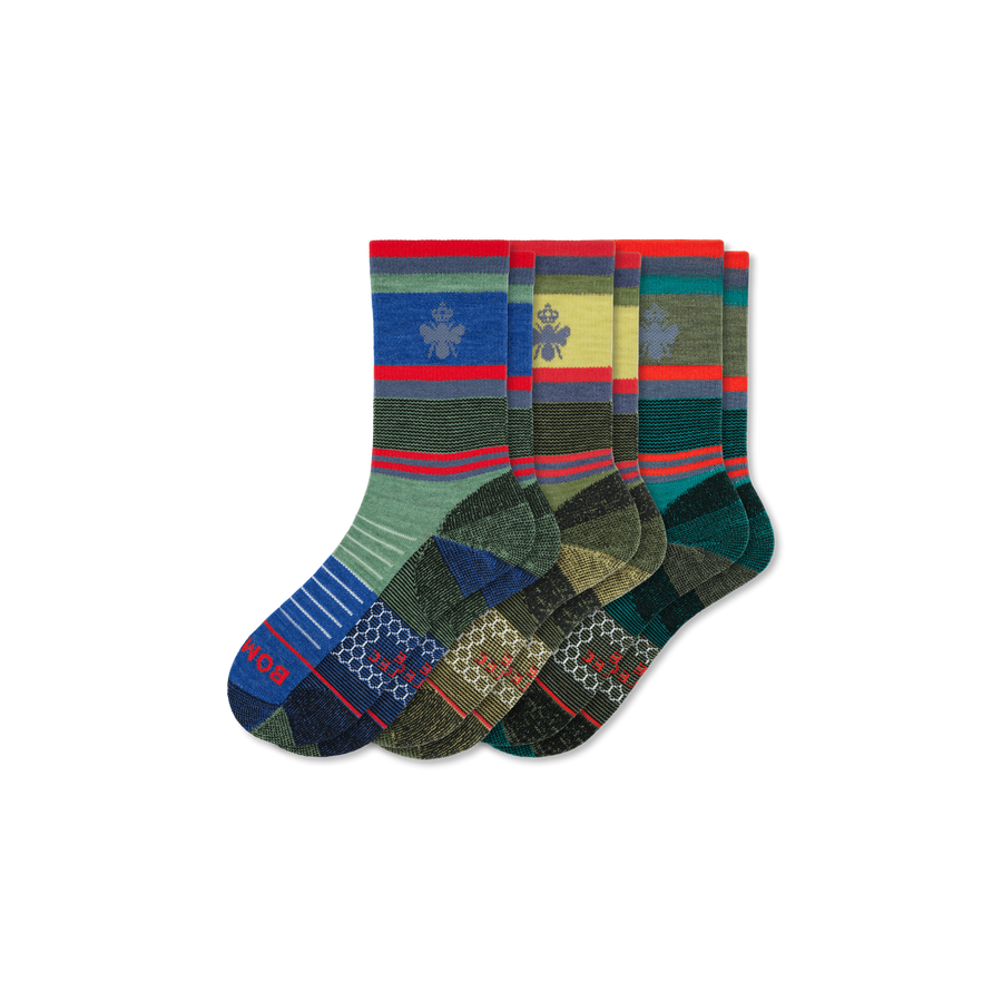 Cotopaxi x Bombas Merino Wool Blend Hiking Calf Sock 3-Pack - Weekend School Wear