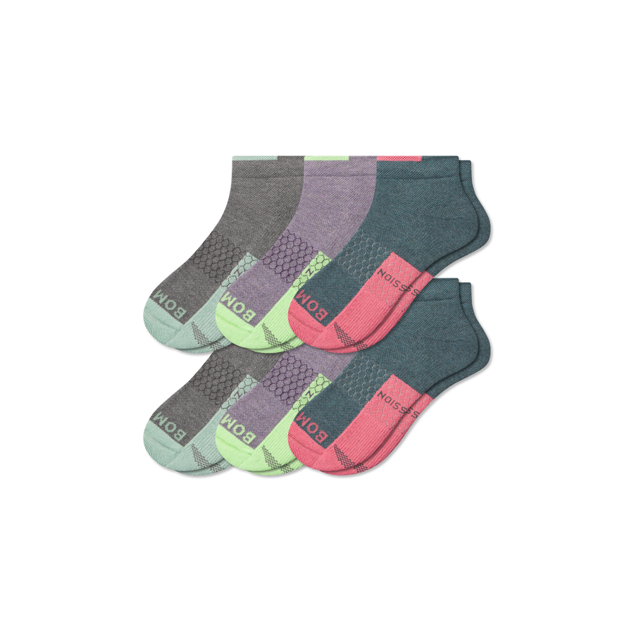 Women's Performance Compression Ankle Sock 6-Pack - Strong Recovery Control