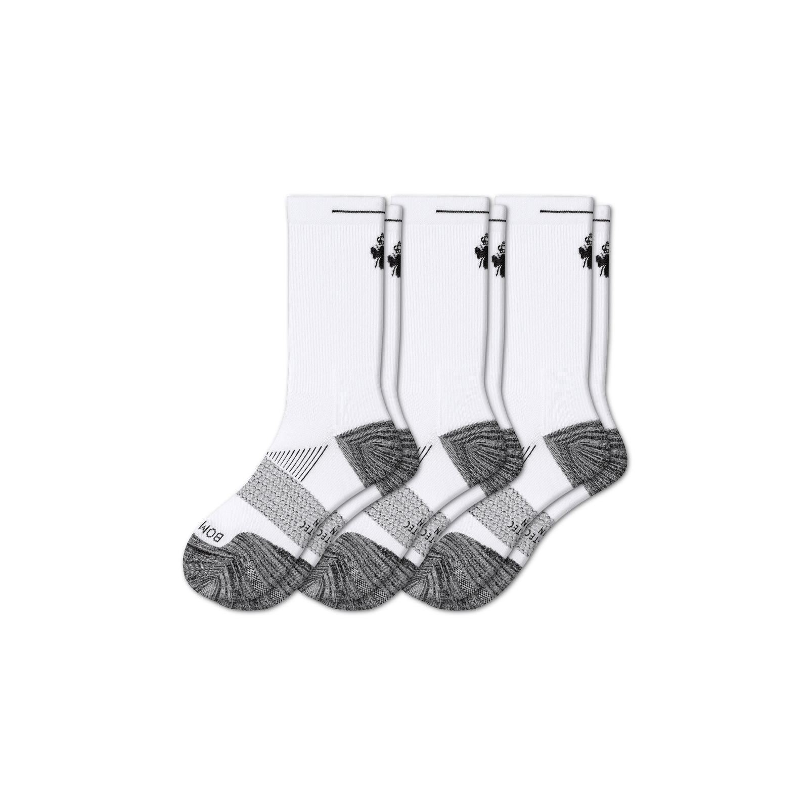 Women's Running Calf Sock 3-Pack - white-bee - 14
