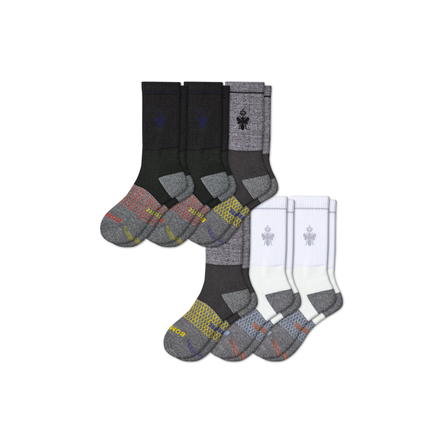 Men's Performance Targeted Compression Calf Sock 6-Pack - Steady Race Hold
