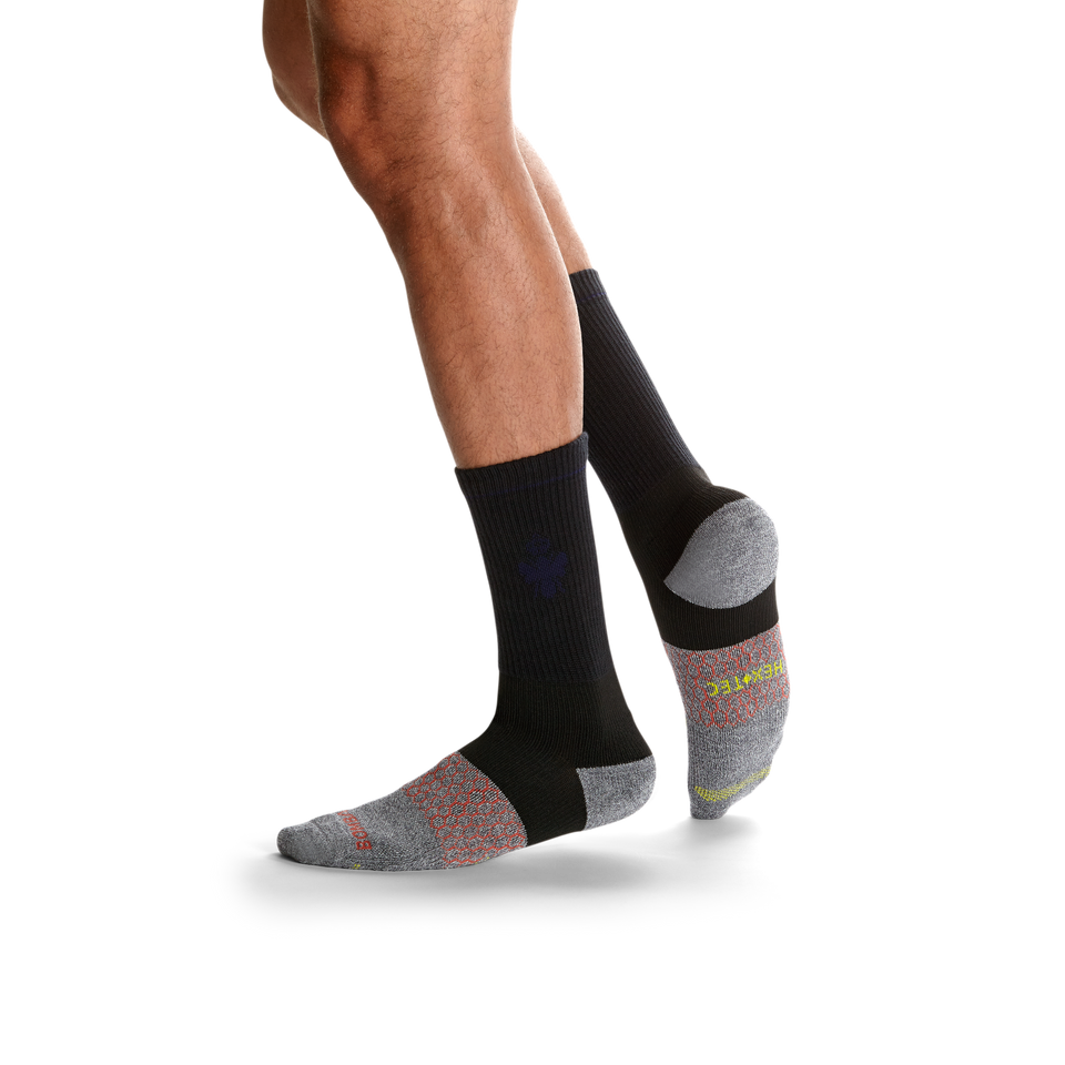 Men's All-Purpose Performance Work Calf Sock 3-Pack - white-black-mix - 3
