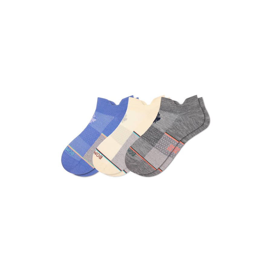 Women's UltraLite Sport Merino Wool Blend Ankle Sock 3-Pack - Breathable Rotation