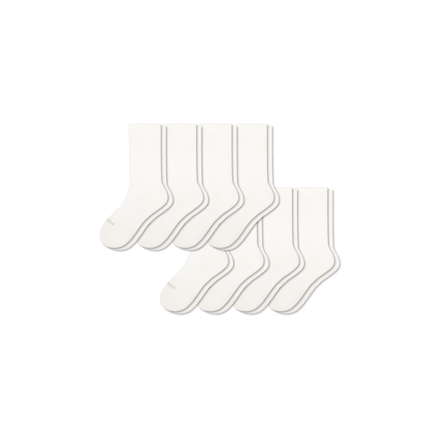 Youth Lightweight Calf Sock 8-Pack - Studio Travel Cushion