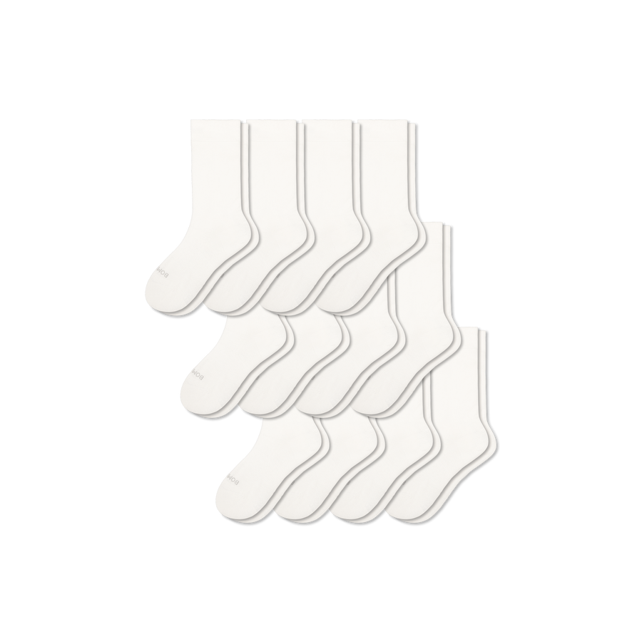 Youth Lightweight Calf Sock 12-Pack - Smooth Studio Comfort