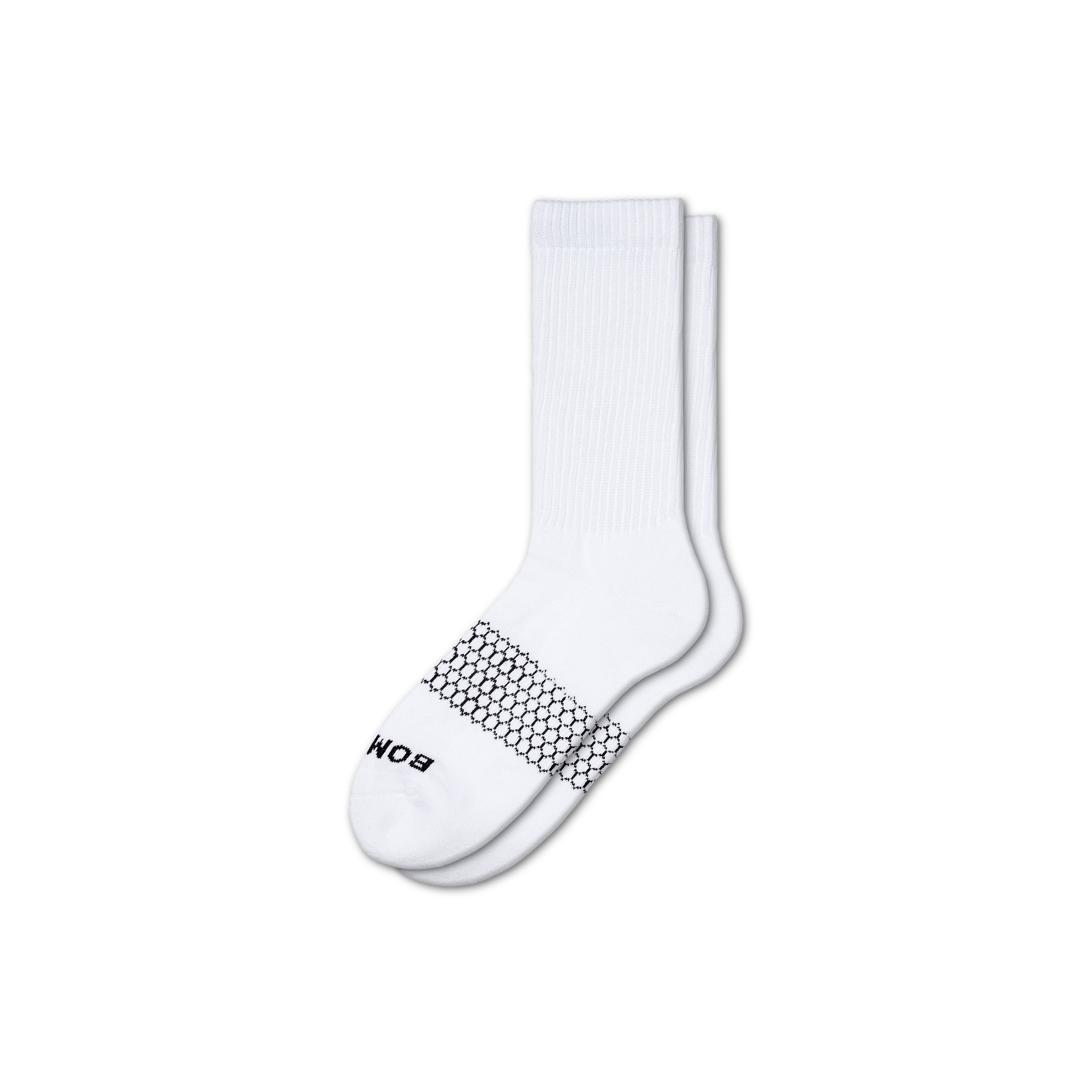 Solids Calf Sock - White L [3517]