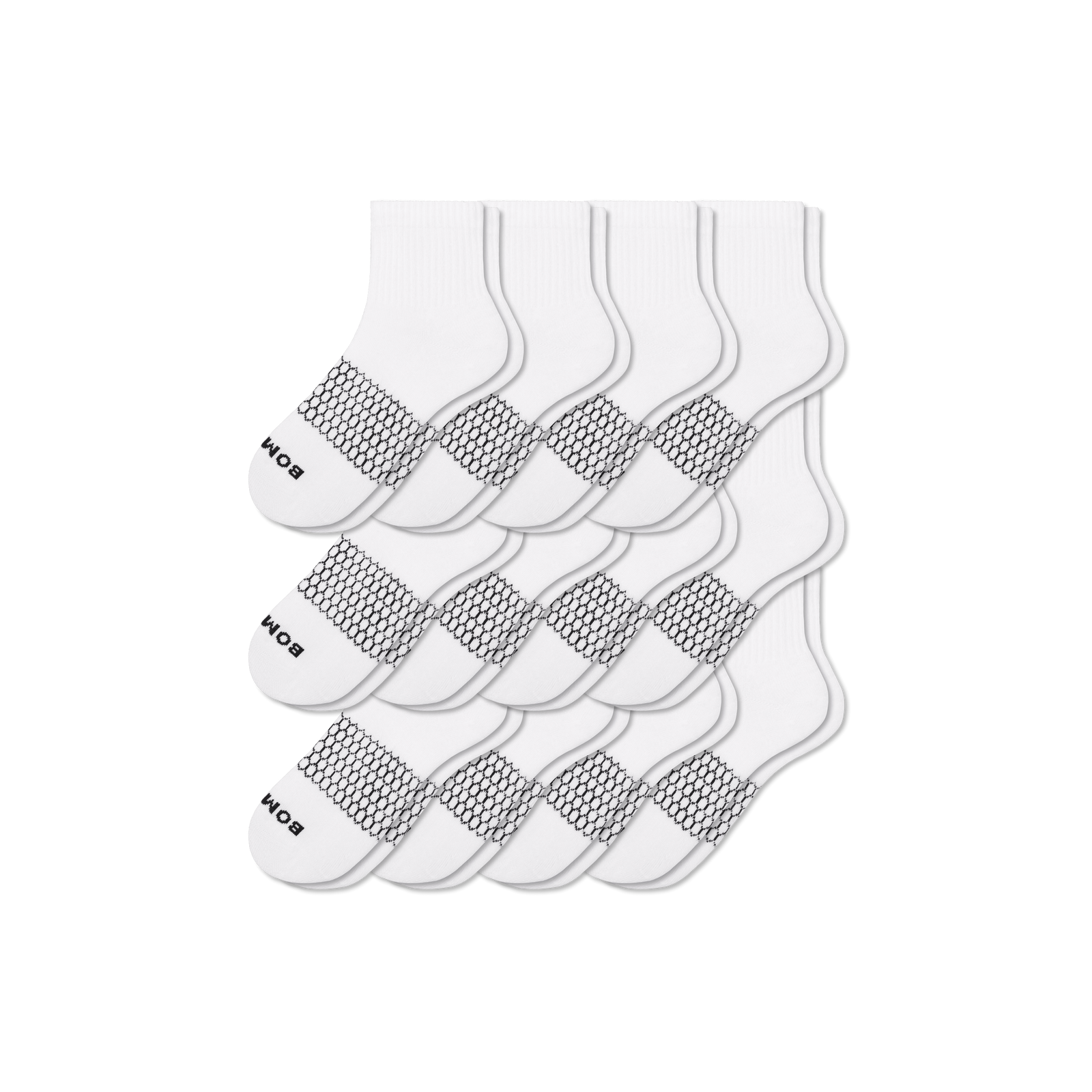 Women's Quarter Sock 12-Pack - white L