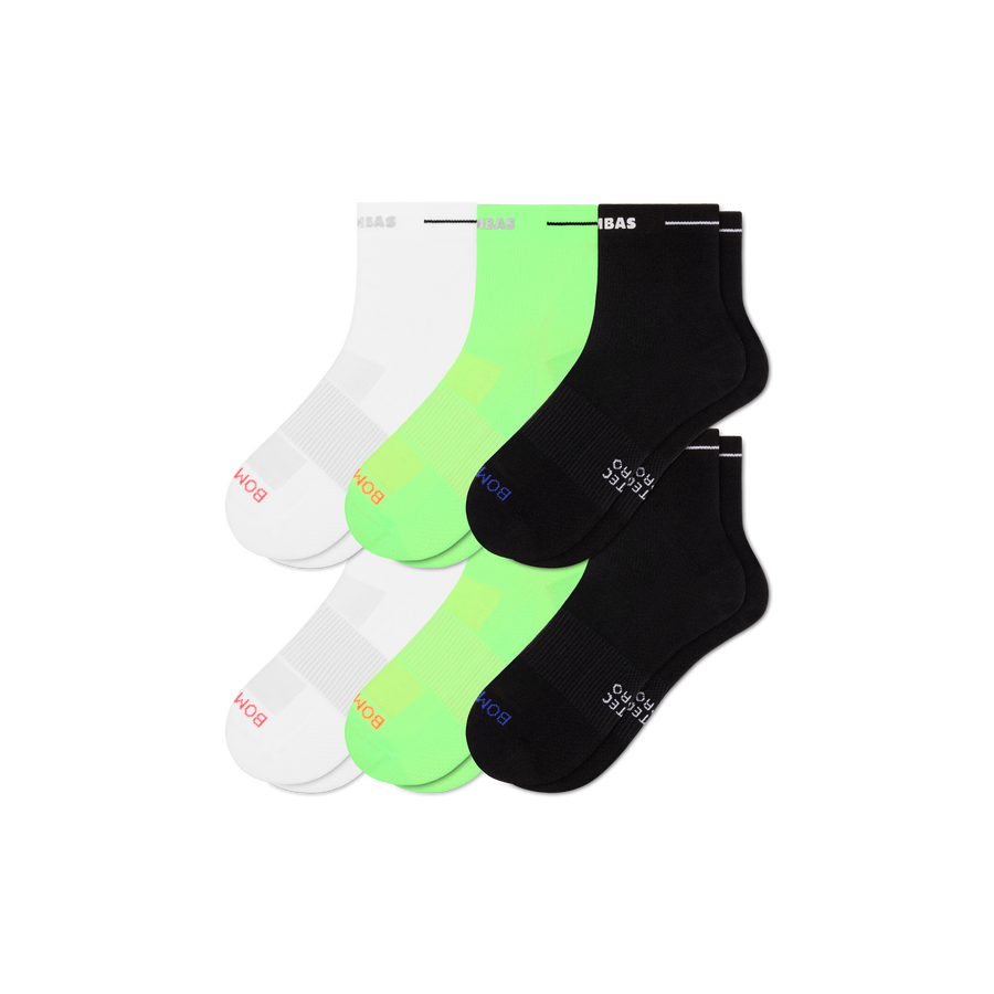 Men's RunPro Quarter Sock 6-Pack - Everyday Shift Support