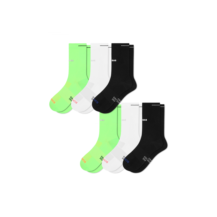 Men's RunPro Half Calf Sock 6-Pack - Comfort Trail Pair