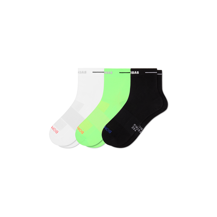 Men's RunPro Quarter Sock 3-Pack - Studio Crew Wear