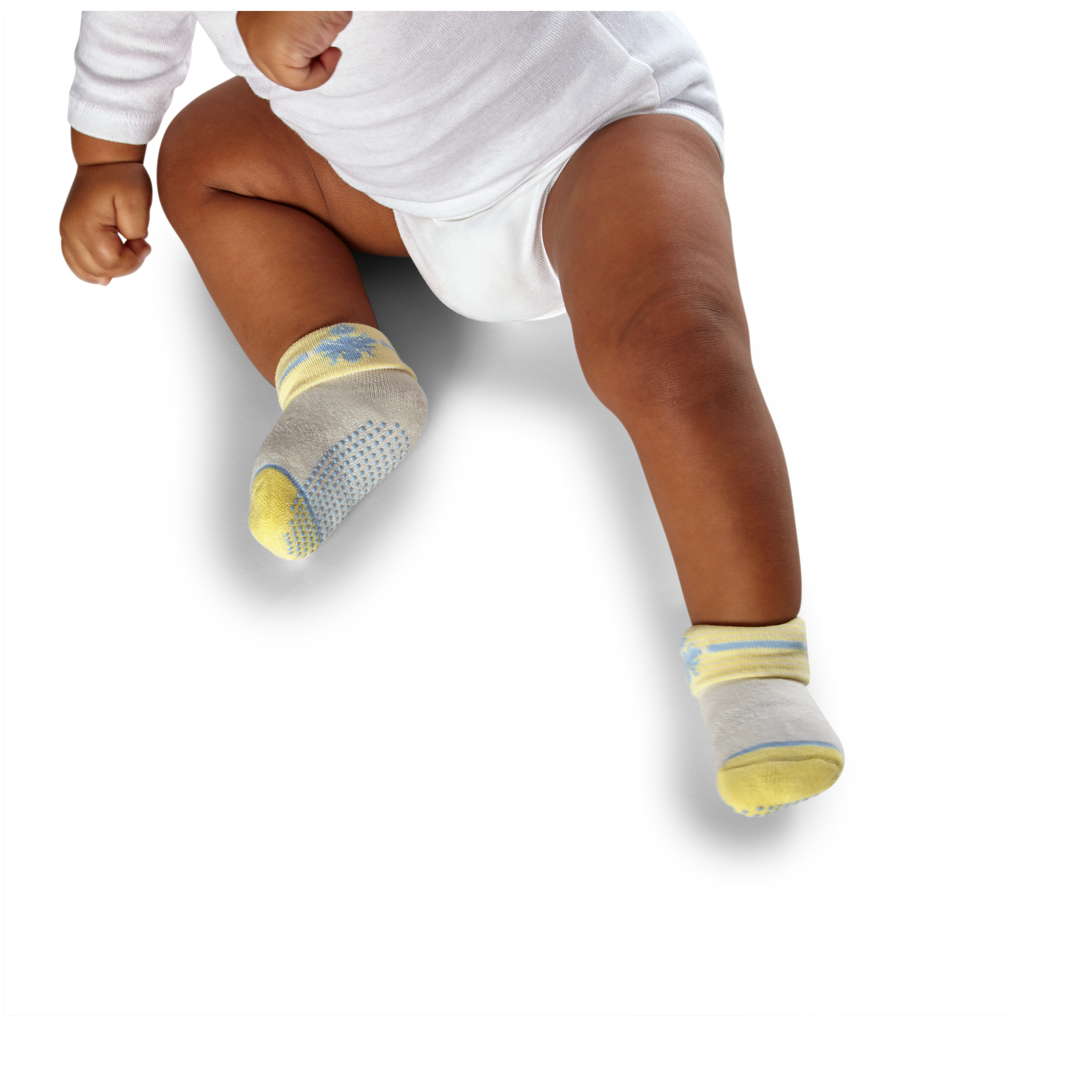 Baby Gripper Socks 8-Pack (6-12 Months) - white-stripe-mix - 21